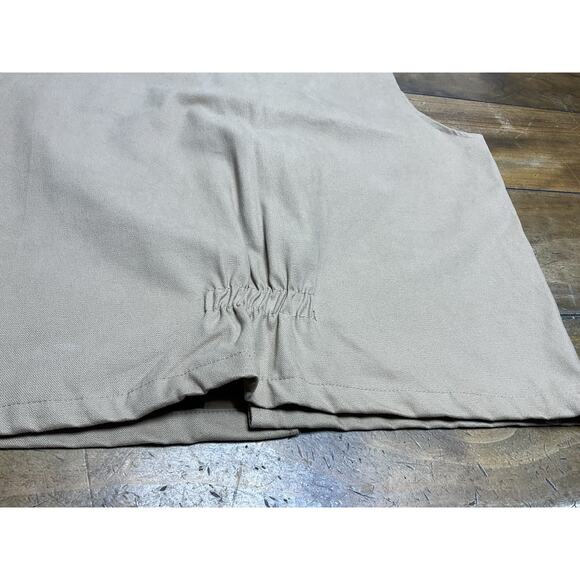 Wyoming Traders Vest Bronco Canvas Brown Western Cowboy Men's Large - Picture 11 of 12